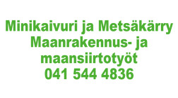 Minikaivuri ja Metsäkärry logo